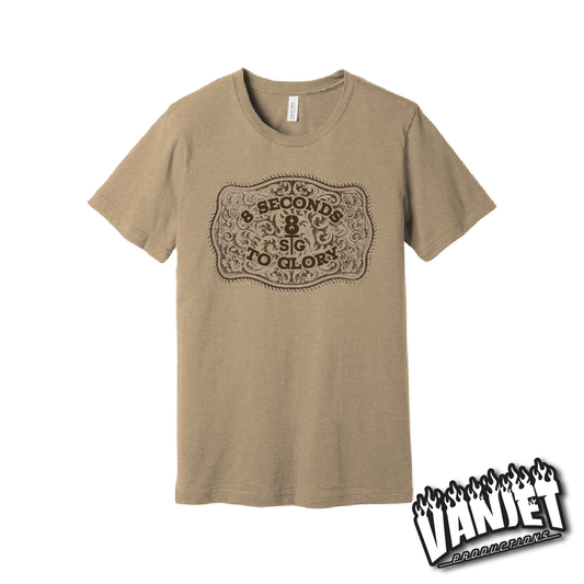 8 Seconds to Glory - Belt Buckle Tee