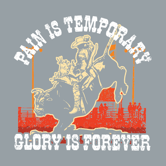 8 Seconds - Pain is Temporary - DTF Print