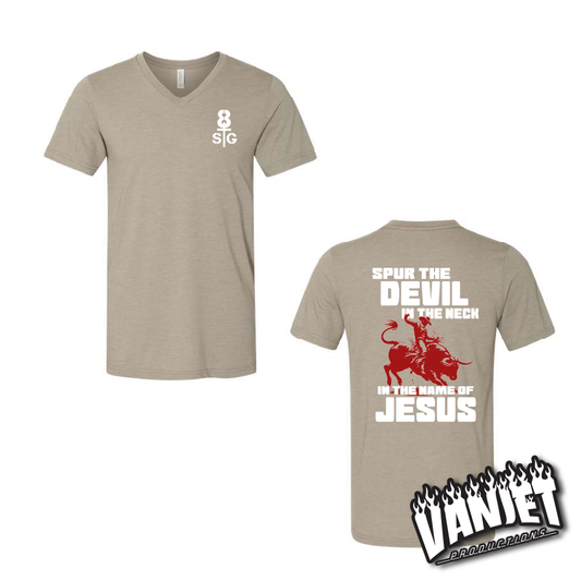 8 Seconds - Spur the Devil - V-Neck Tee