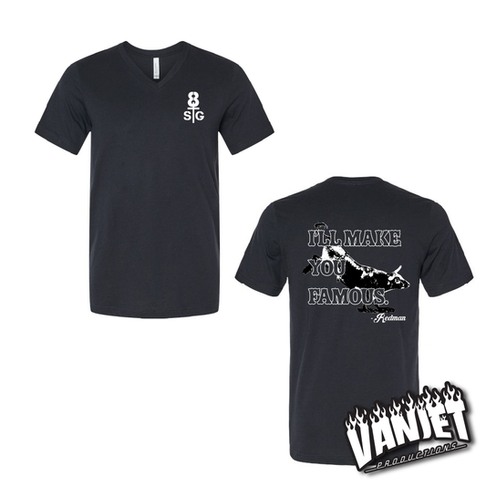 8 Seconds - Make You Famous Redman - V-Neck Tee