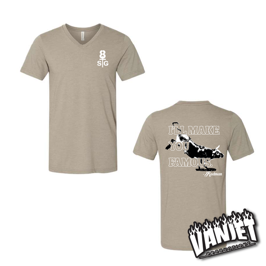 8 Seconds - Make You Famous Redman - V-Neck Tee