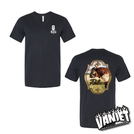 8 Seconds - Redman Portrait - V-Neck Tee