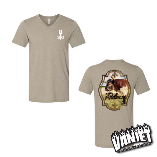 8 Seconds - Redman Portrait - V-Neck Tee