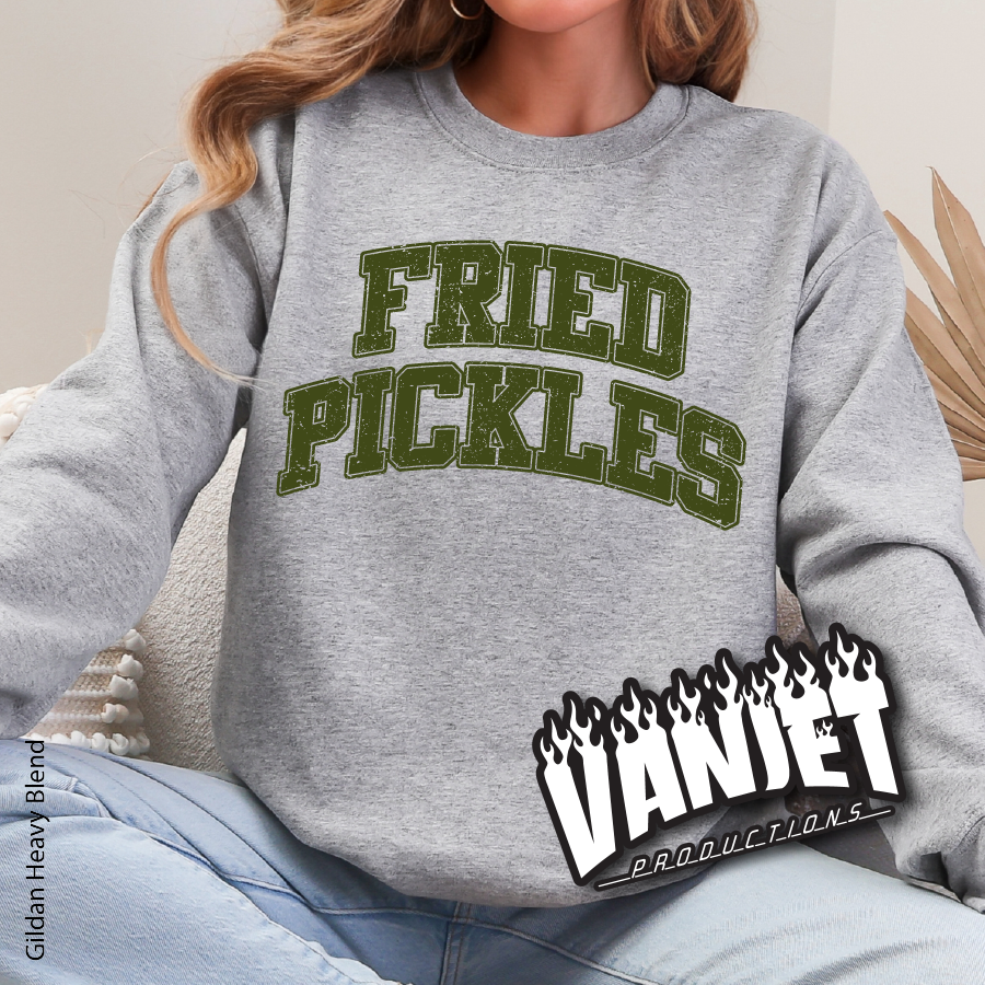 Varsity Fixation - Fried Pickles Crewneck Sweatshirt