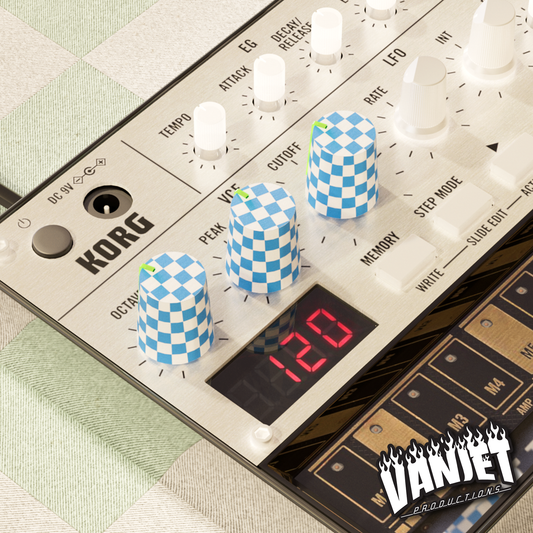 Checkered - Custom MIDI Knob (4-Pack)