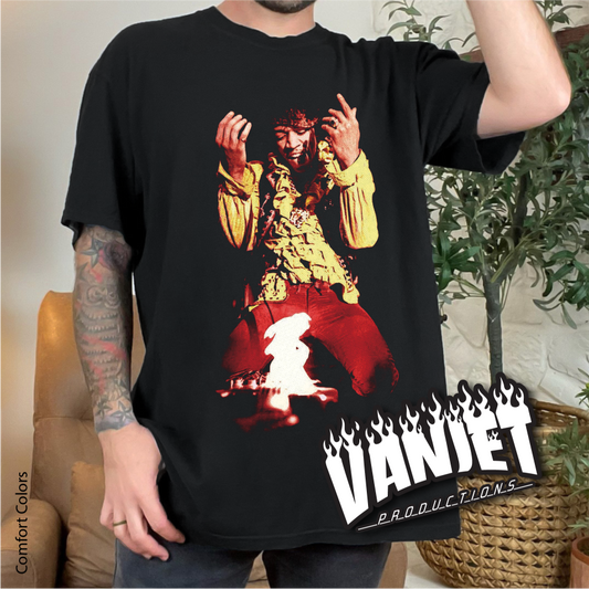 From the Archives - Burning Guitar Hendrix Tee