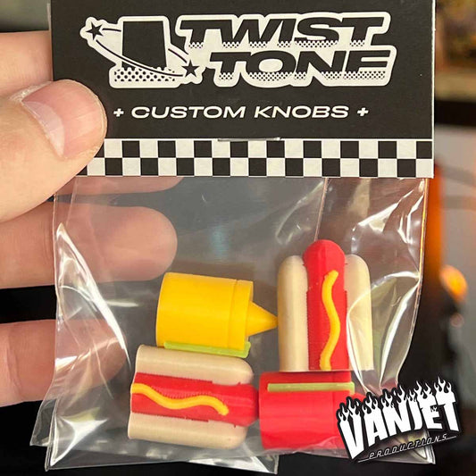 Glizzy Pack - Hot Dog Themed Knobs - 4-Pack