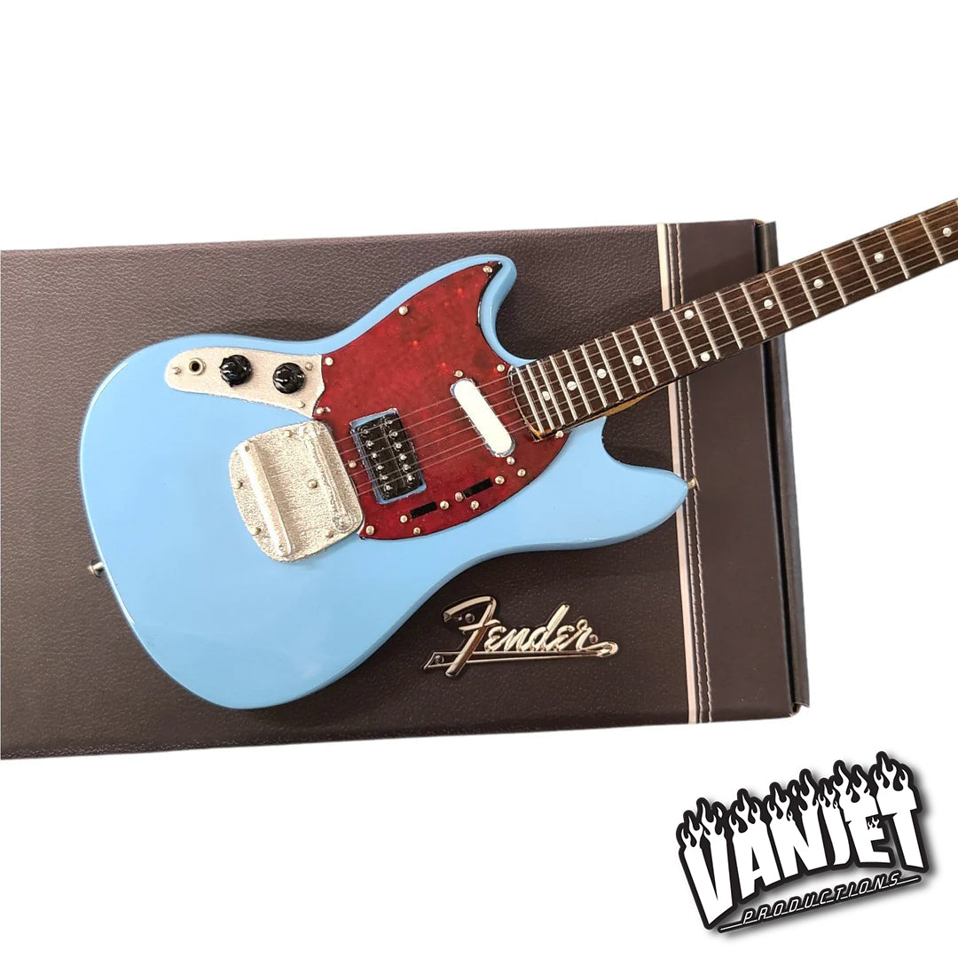 Mini Fender™ Mustang™ Guitar Replica Model - Sonic Blue - Officially Licensed