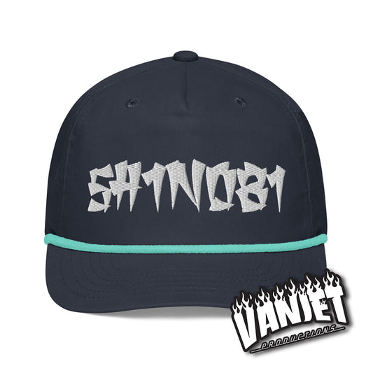 5H1N081 Navy Golf Rope Cap