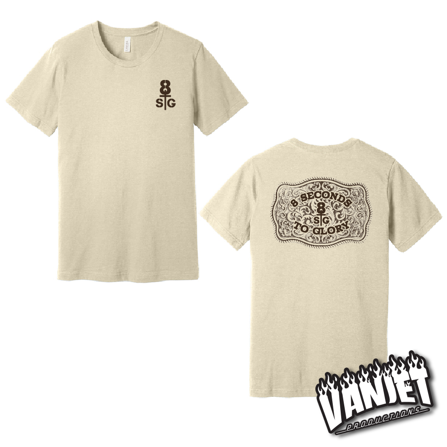 8 Seconds to Glory - Belt Buckle Tee