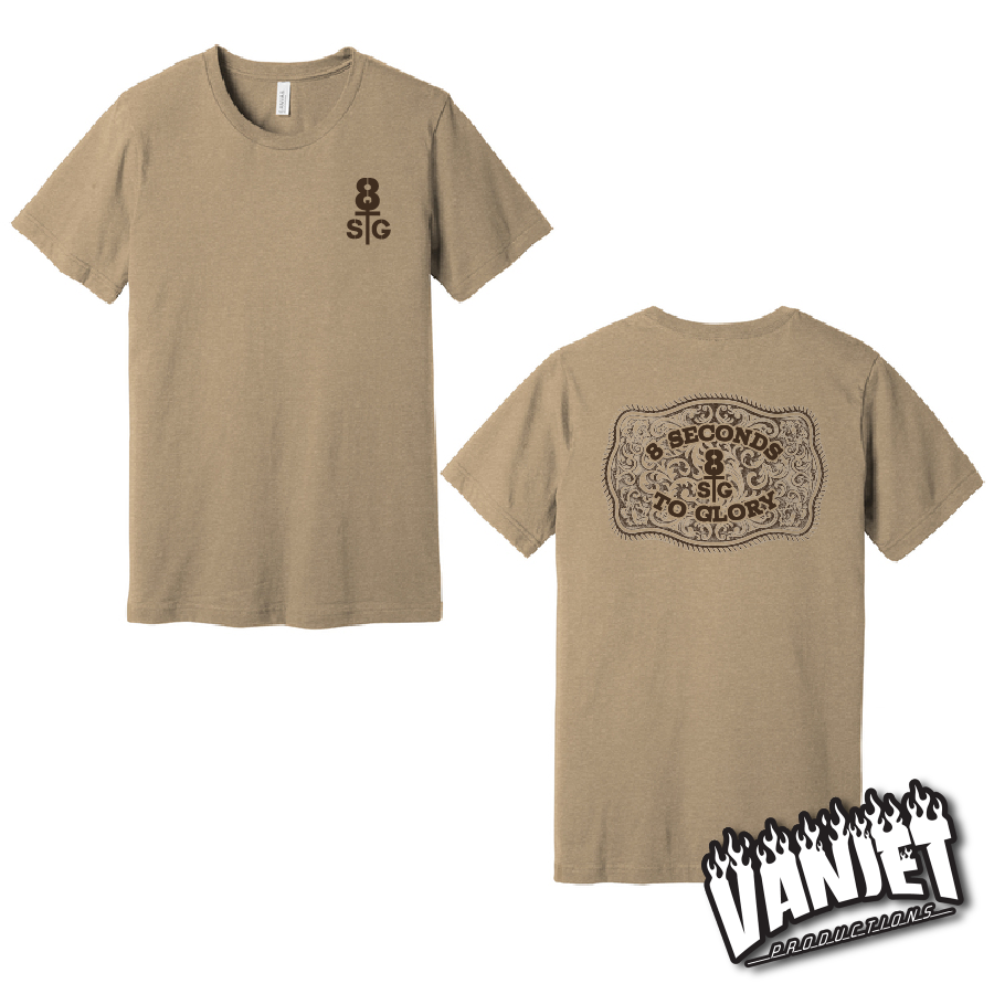 8 Seconds to Glory - Belt Buckle Tee