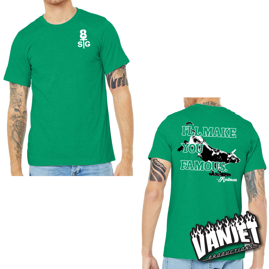 8 Seconds to Glory - Make You Famous Redman Tee
