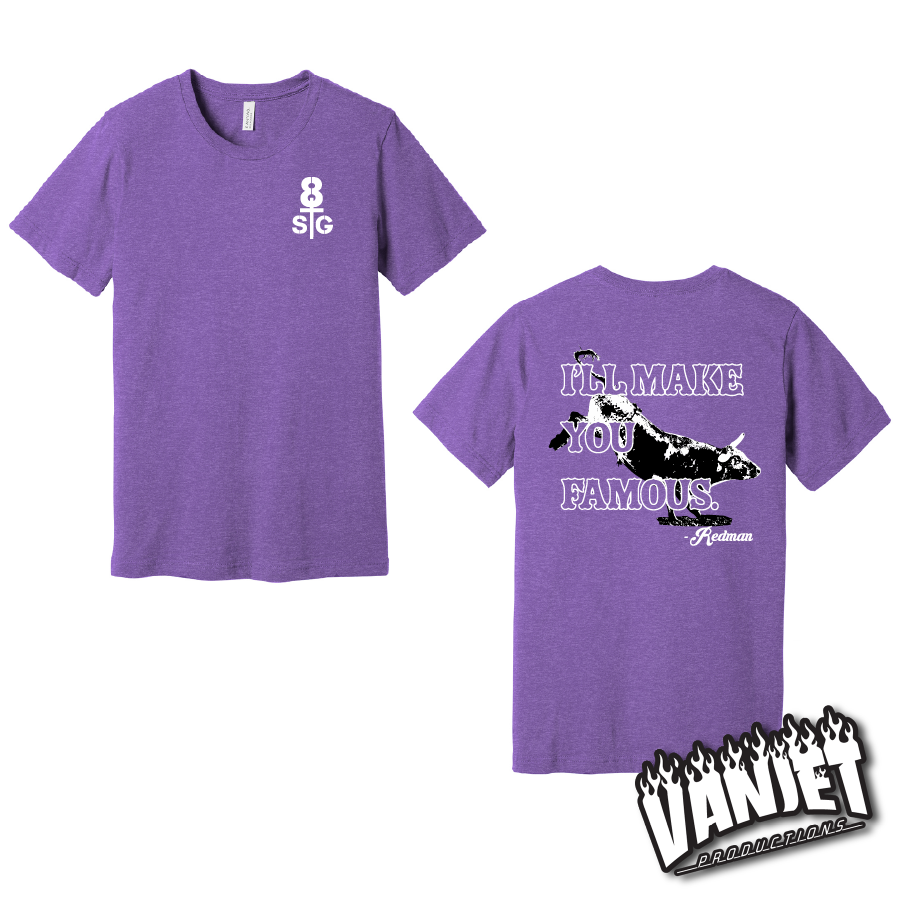 8 Seconds to Glory - Make You Famous Redman Tee