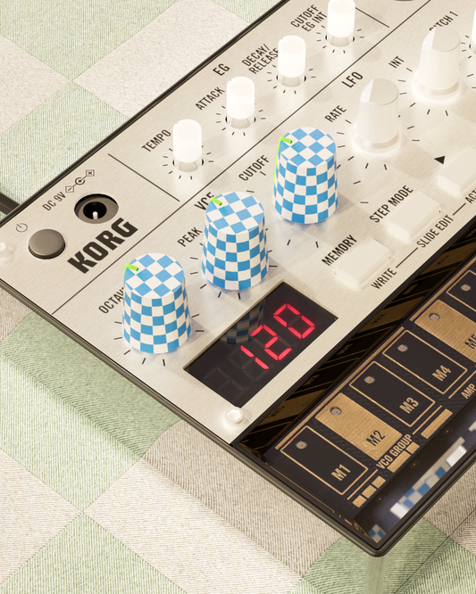 4-Pack Checkered Knob