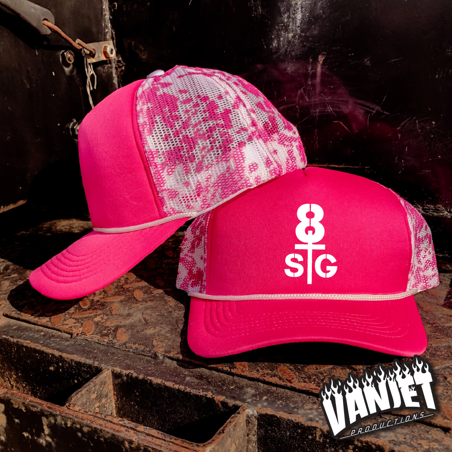 8 Seconds to Glory - Printed Mesh w/ Printed Logo Hat