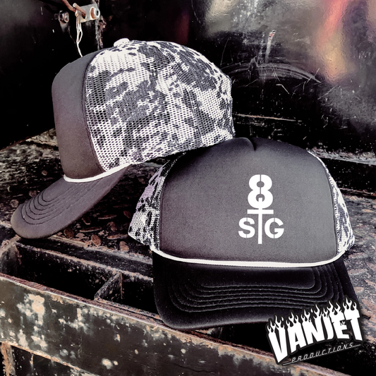 8 Seconds to Glory - Printed Mesh w/ Printed Logo Hat