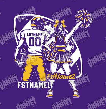 Sanger Indians Custom Football Crewneck Sweatshirt  – Sanger TX Spirit Wear Shirt