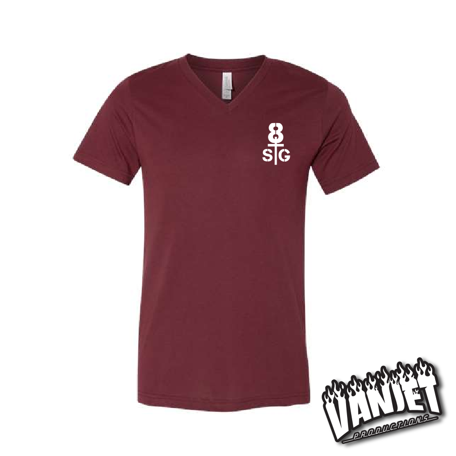 8 Seconds - Basic Logo - V-Neck Tee