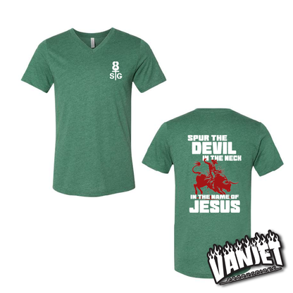 8 Seconds - Spur the Devil - V-Neck Tee