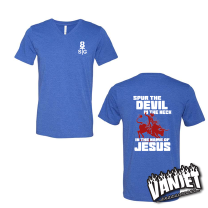 8 Seconds - Spur the Devil - V-Neck Tee