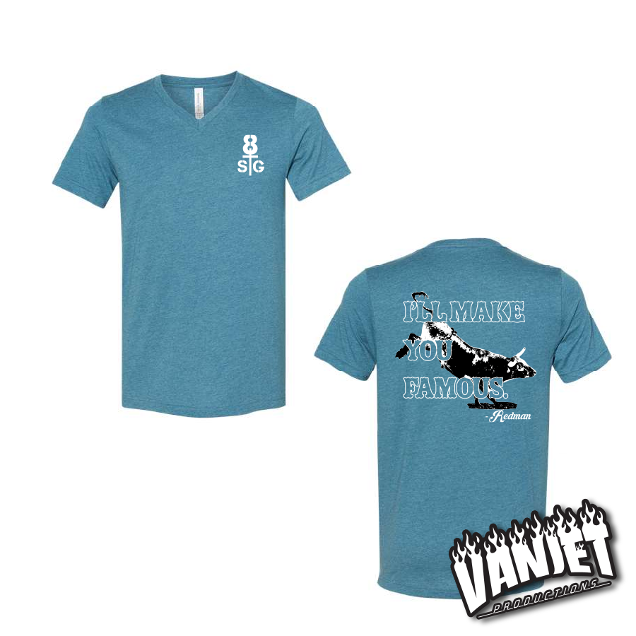 8 Seconds - Make You Famous Redman - V-Neck Tee