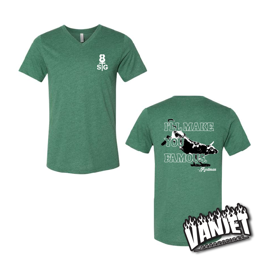 8 Seconds - Make You Famous Redman - V-Neck Tee