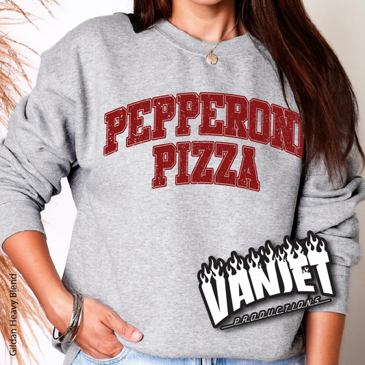 Varsity Fixation - Pepperoni Pizza Crewneck Sweatshirt