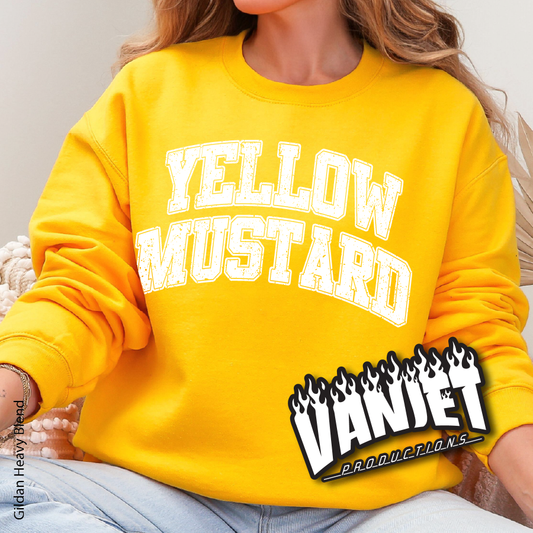 Varsity Fixation - Yellow Mustard Crewneck Sweatshirt