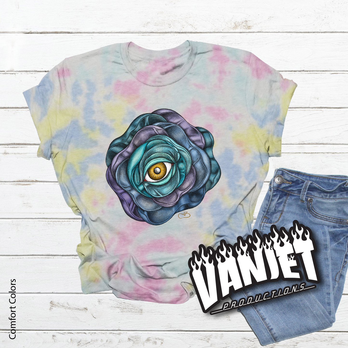 Bela Jet - Illustrated Blooming Eye Tee