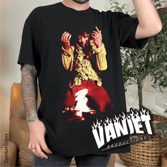 From the Archives - Burning Guitar Hendrix Tee