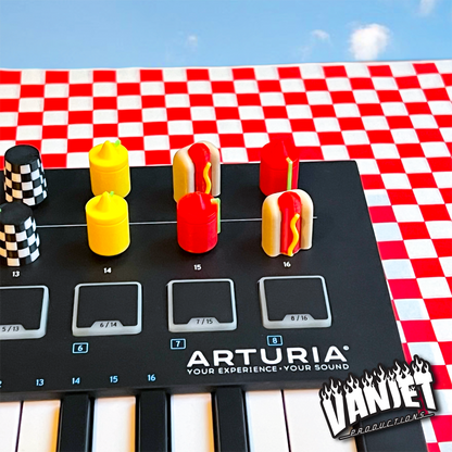 Hot Dog Themed Glizzy MIDI Pack - Custom MIDI Knobs (4-Pack)