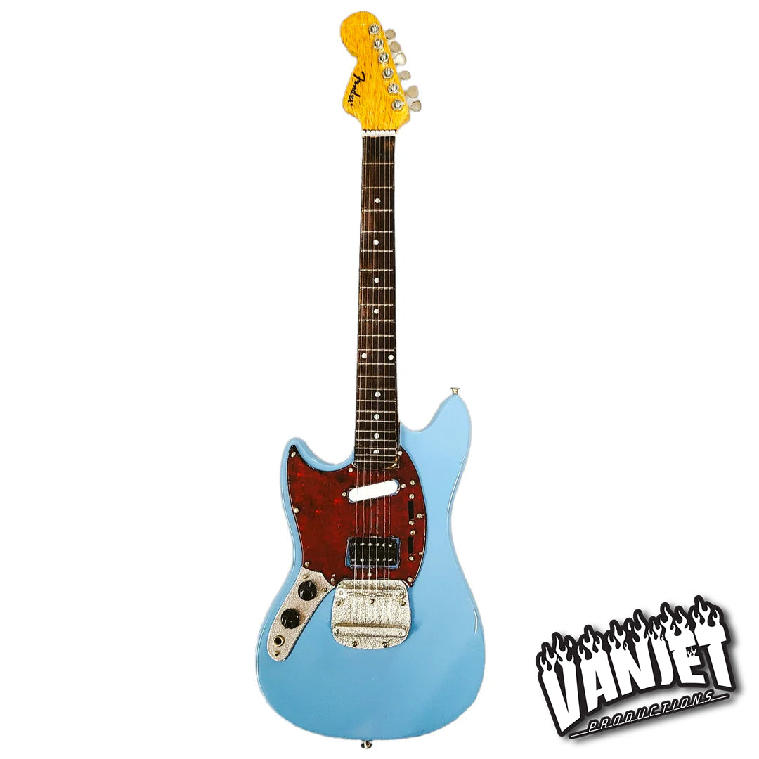 Mini Fender™ Mustang™ Guitar Replica Model - Sonic Blue - Officially Licensed