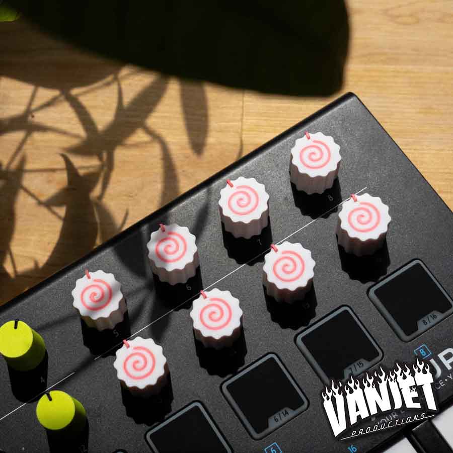 Naruto Swirl Custom Knobs - MIDI/Synth Knobs