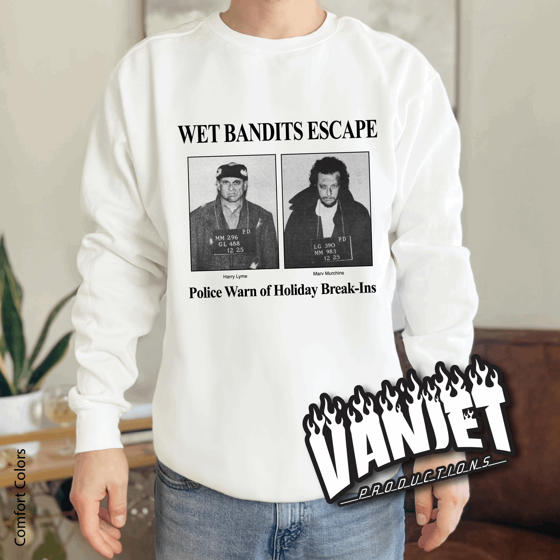 No Duh - Wet Bandits Criminal Tee & Crewneck