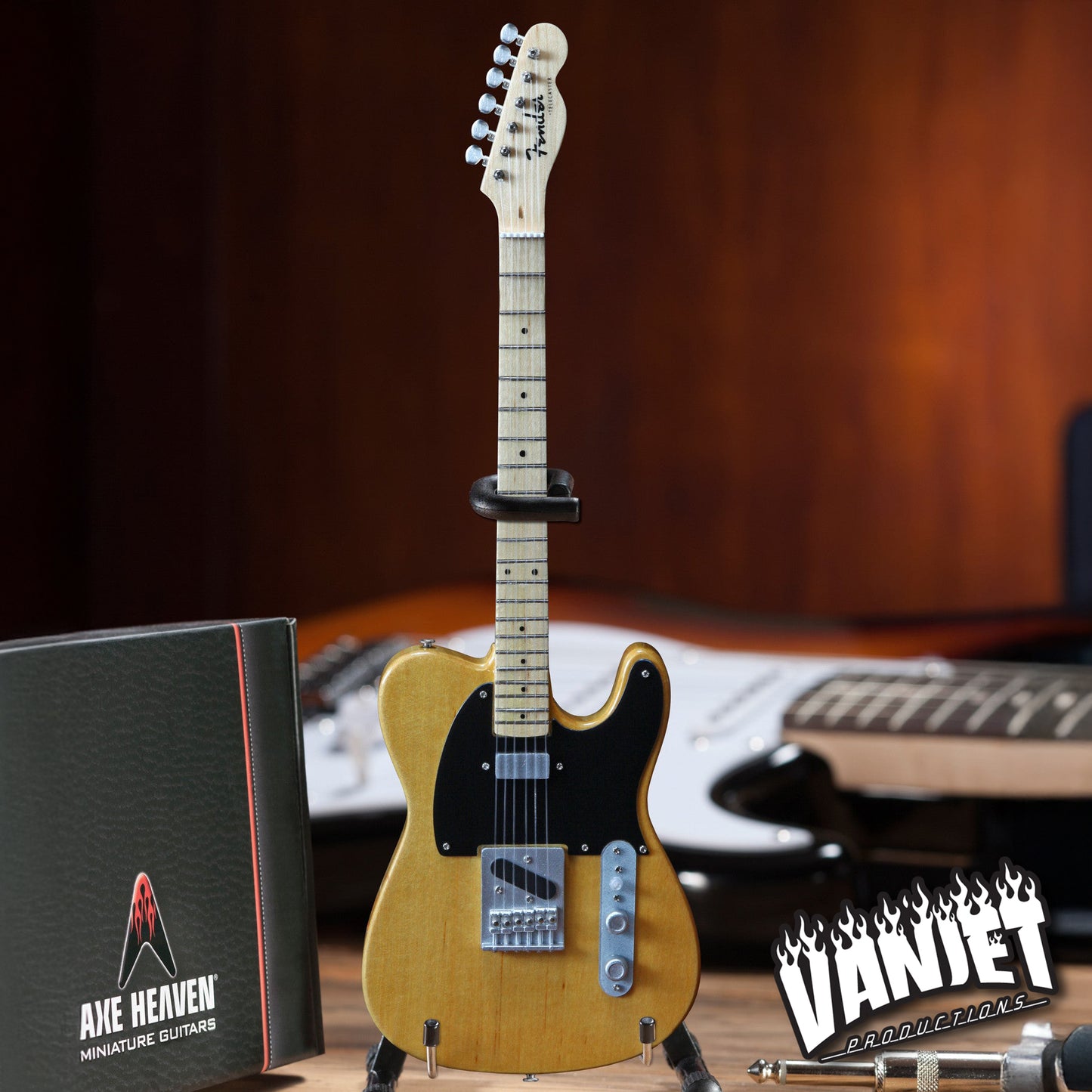 Mini Fender™ Telecaster™ Guitar Replica Model - Butterscotch Blonde - Officially Licensed