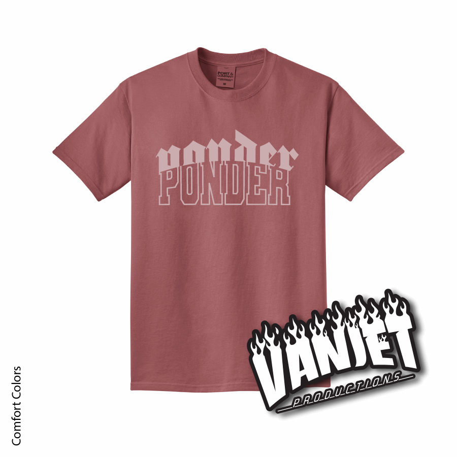 Ponder Lions Varsity Goth Tee