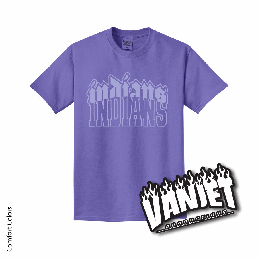 Sanger Indians Varsity Goth Tee Shirt
