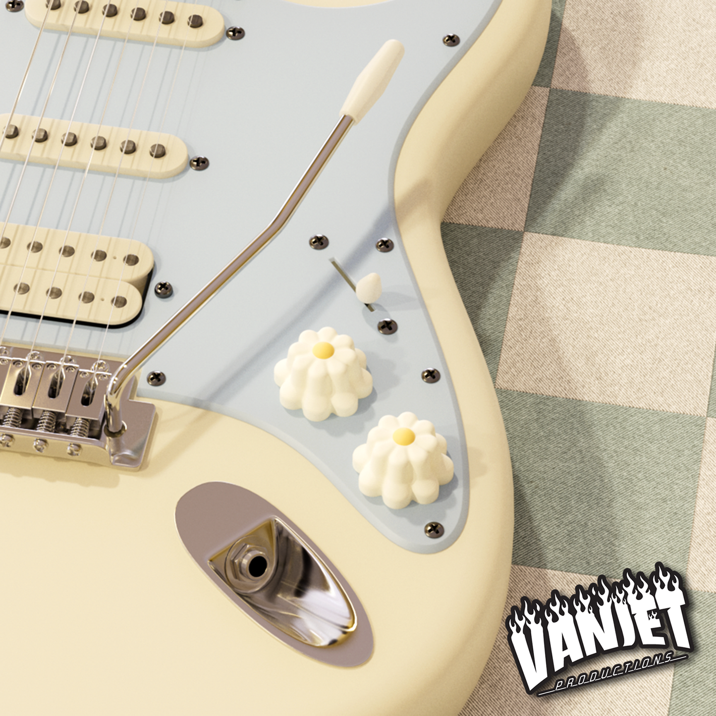 The Daisy Guitar Knob - Custom Guitar Knob Replacement