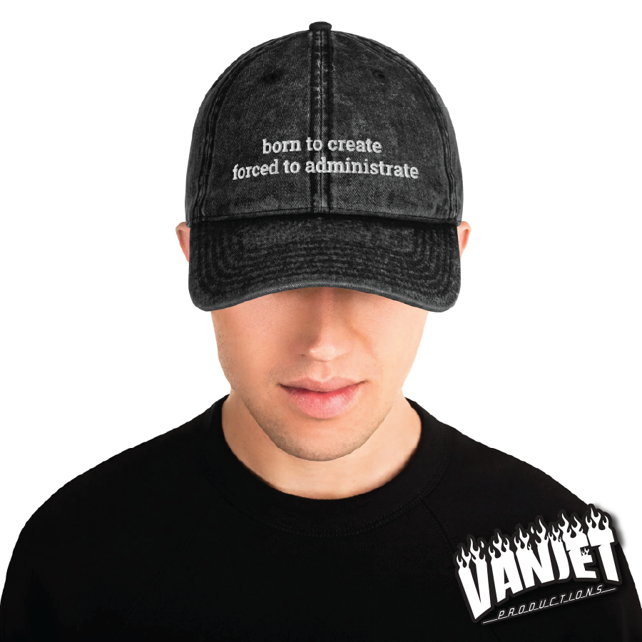 The Flock - Born to Create Embroidered Vintage Ball Cap