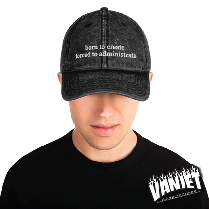The Flock - Born to Create Embroidered Vintage Ball Cap