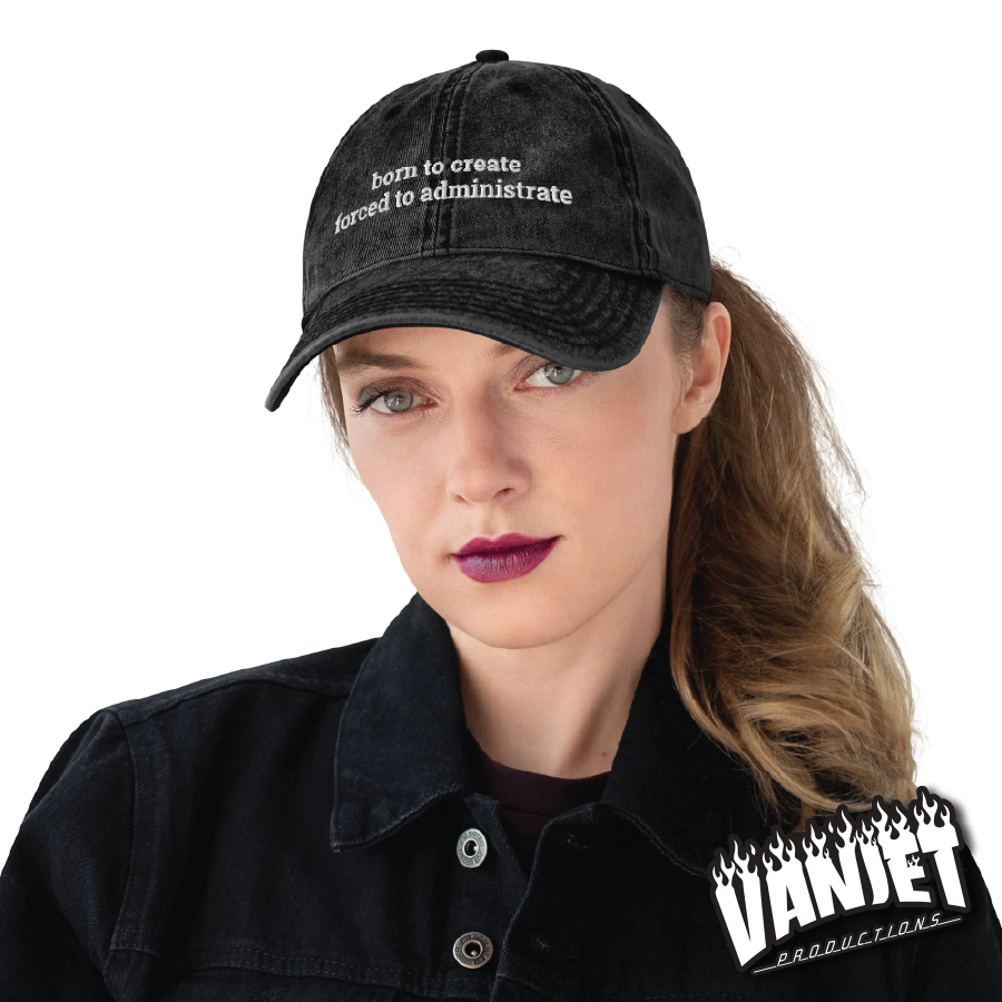 The Flock - Born to Create Embroidered Vintage Ball Cap