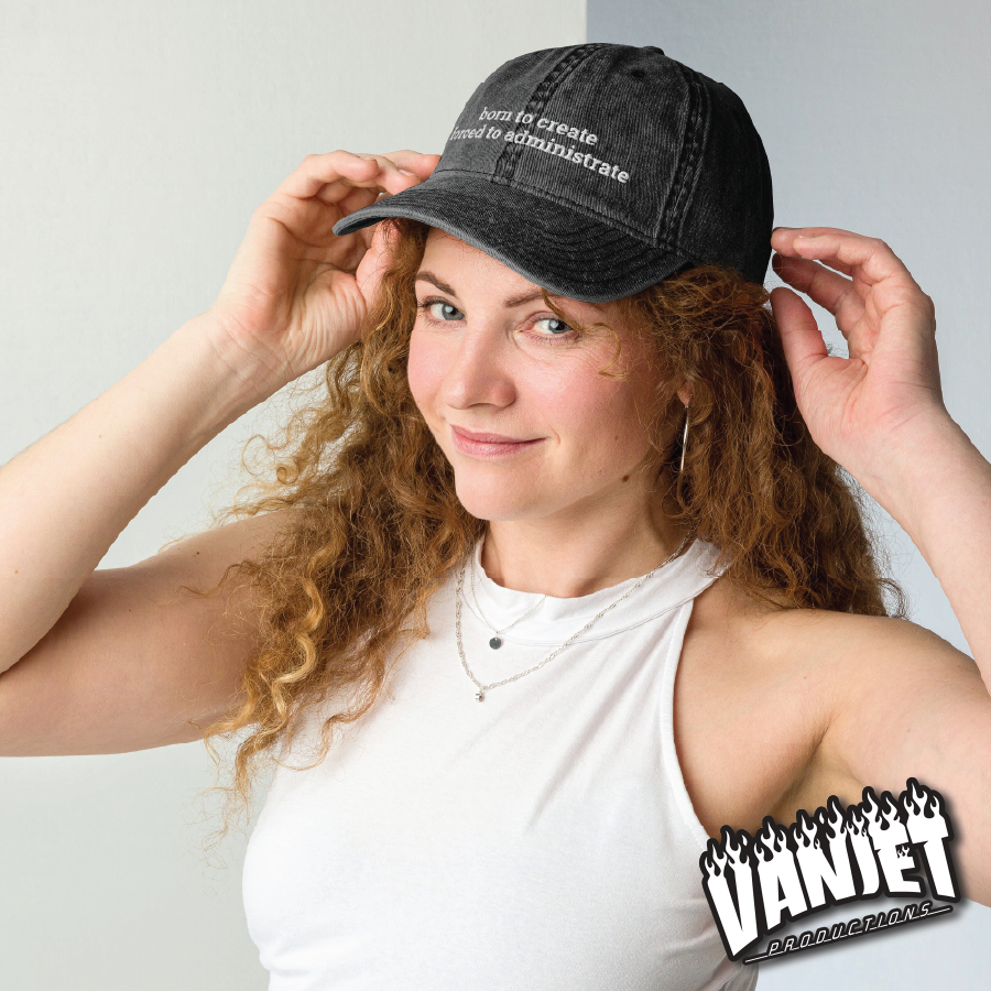 The Flock - Born to Create Embroidered Vintage Ball Cap