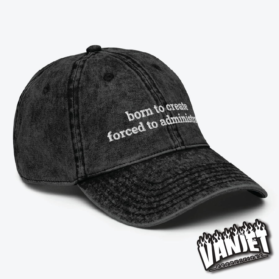 The Flock - Born to Create Embroidered Vintage Ball Cap