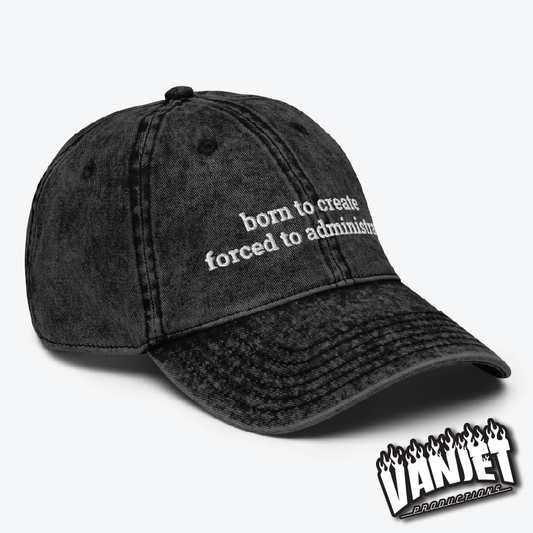 The Flock - Born to Create Embroidered Vintage Ball Cap