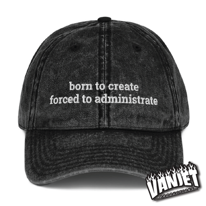 The Flock - Born to Create Embroidered Vintage Ball Cap