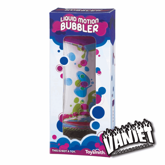 Boxed liquid motion bubbler.