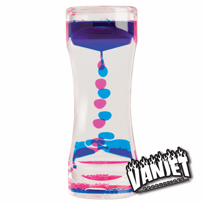 Blue and pink liquid motion bubbler.